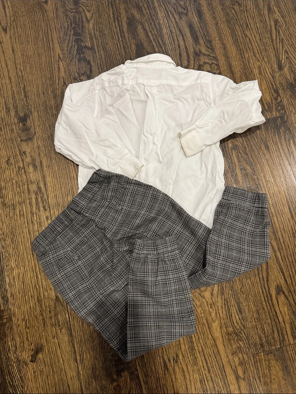 Grey/black dress pants and shirt